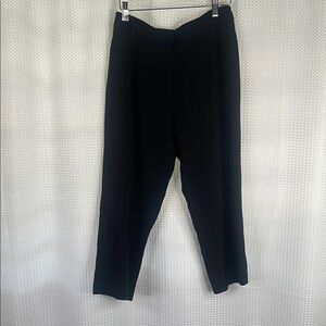 MaxMara Max Mara Weekend Chinese Market Cropped Pants High Rise Black Sz 2